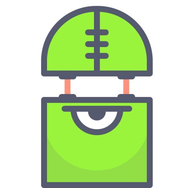 golem character icon, vector illustration isolated on white background 