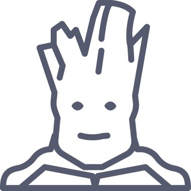 Groot. Web simgesi basit illüstrasyon