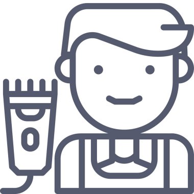 Kadın. Web simgesi basit illüstrasyon