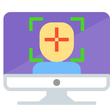 oyun web simgesi, basit vektör illüstrasyonu  