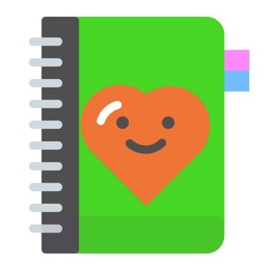 Aşk kalbi. Web simgesi basit illüstrasyon