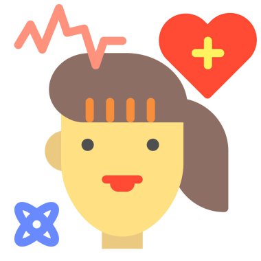 kalp ağı simgesi, basit vektör illüstrasyonu