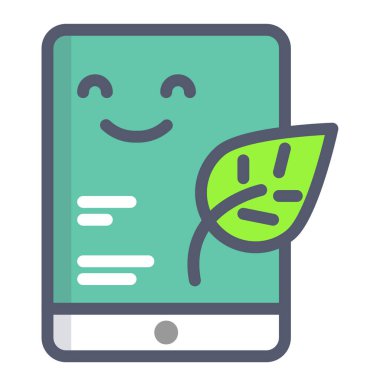 Yaprak ağ simgesi, vektör illüstrasyonu