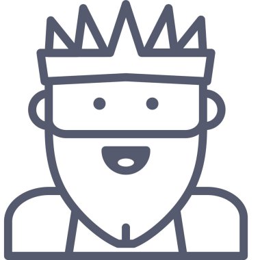 avatar. Web simgesi basit illüstrasyon