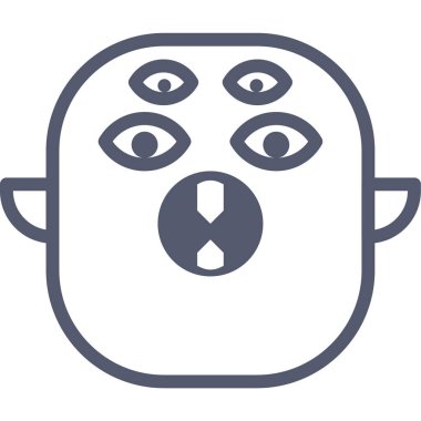 leaf character icon, vector illustration isolated on white background 