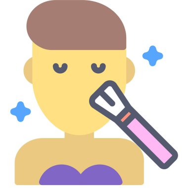 Kadın. Web simgesi basit illüstrasyon