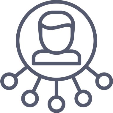 hiyerarşi. Web simgesi basit tasarım