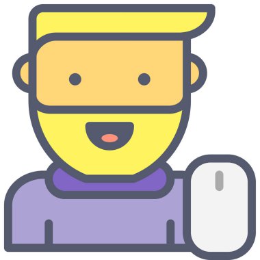 yönetici web simgesi basit illüstrasyon 