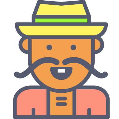 avatar. Web simgesi vektör illüstrasyonu