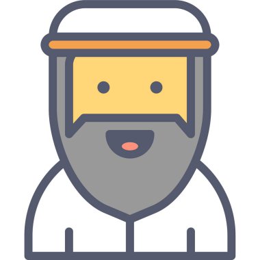 Rahip Web simgesi basit illüstrasyon