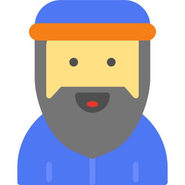 Rahip Web simgesi basit illüstrasyon