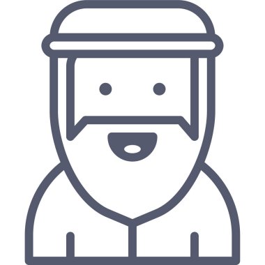 Rahip Web simgesi basit illüstrasyon