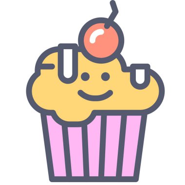 Çörek. Web simgesi basit illüstrasyon 