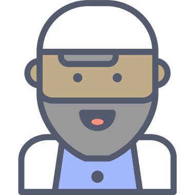 Dua web simgesi, beyaz arkaplanda izole edilmiş basit vektör illüstrasyonu