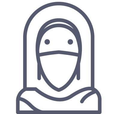 İslam web simgesi, basit vektör illüstrasyonu