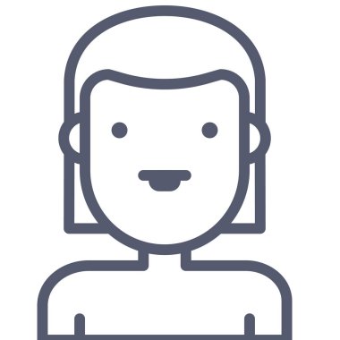 kadın simgesi, vektör illüstrasyonu