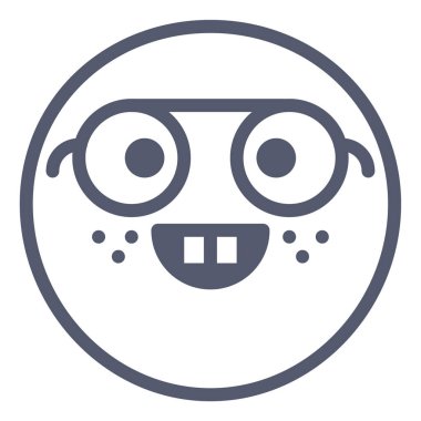 İnek emoji simgesi, vektör illüstrasyonu beyaz arkaplanda izole