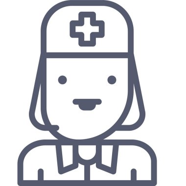 Doktor. Web simgesi basit illüstrasyon