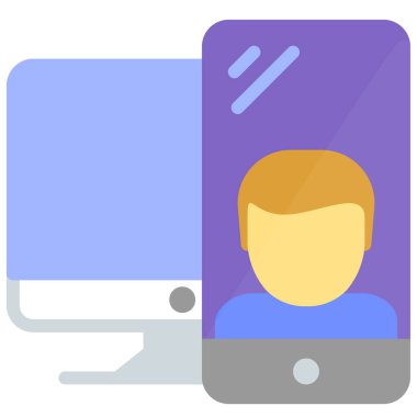 İnternetten alışveriş. Basit resimleme