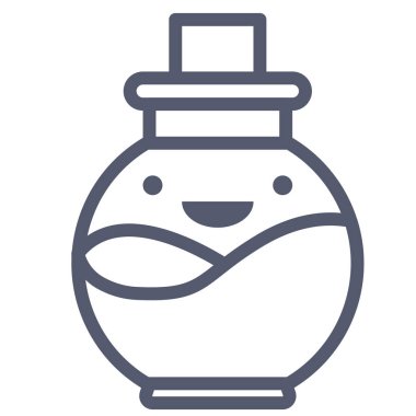 iksir web simgesi, basit illüstrasyon