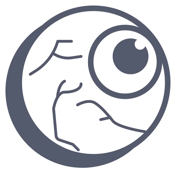 Eyeball Icon Vector Illustration Isolated White Background — Stock Vector