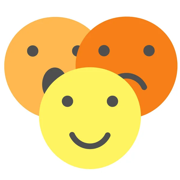Gruppen Emojis Symbol Vektordarstellung Isoliert Auf Weißem Hintergrund — Stockvektor