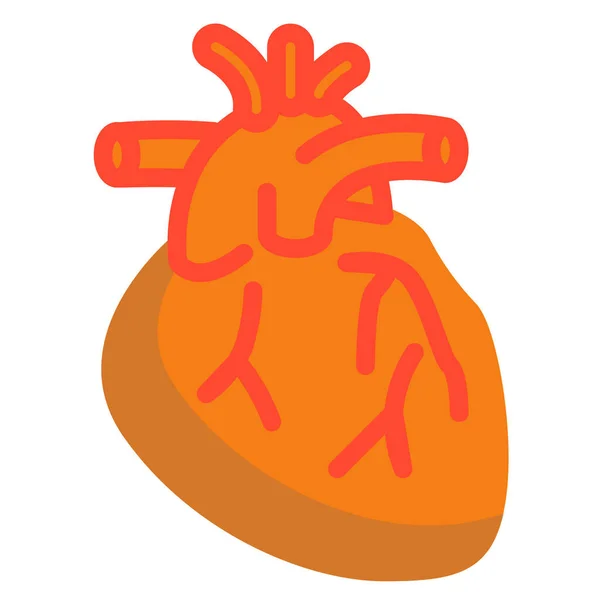 Веб Іконка Серця Проста Векторна Ілюстрація — стоковий вектор
