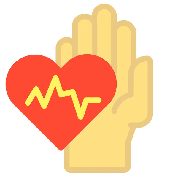 Love Heart Web Icon Simple Illustration — Stock Vector