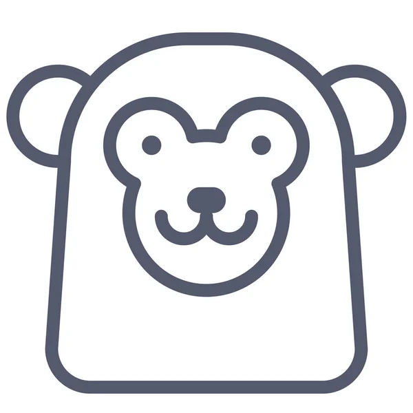 Słodkie Koala Wektor Płaski Ikona — Wektor stockowy