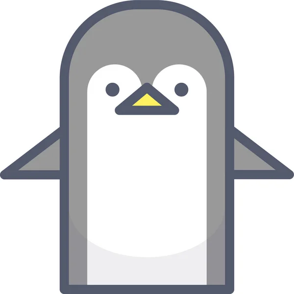Pássaro Ícone Web Ilustração Simples — Vetor de Stock