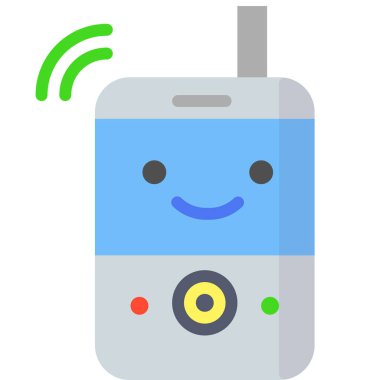 Radyo. Web simgesi basit illüstrasyon