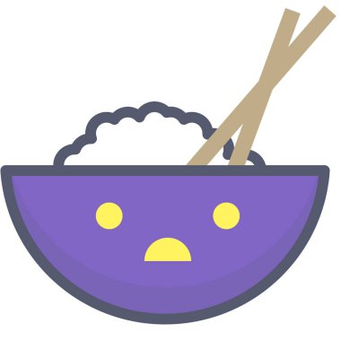 Yemek. Web simgesi basit illüstrasyon  