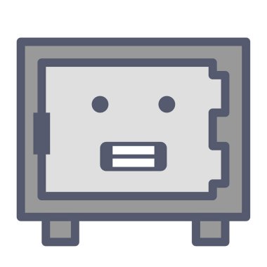 para ve finansal web simgesi, basit vektör illüstrasyonu   