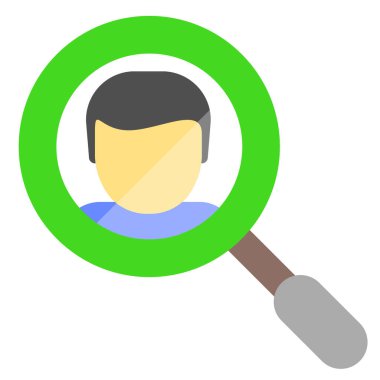 kullanıcı profili simgesi, basit vektör illüstrasyonu 