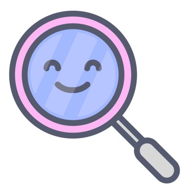 arama web simgesi, basit vektör illüstrasyonu