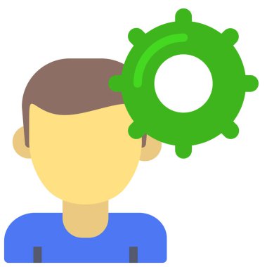 kullanıcı profili simgesi, basit vektör illüstrasyonu 