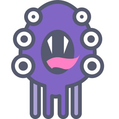 karakter web simgesi, basit vektör illüstrasyonu 