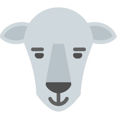 Keçi. Web simgesi basit illüstrasyon