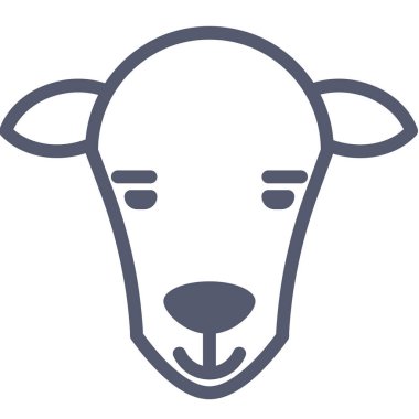 Kafa. Web simgesi vektör illüstrasyonu