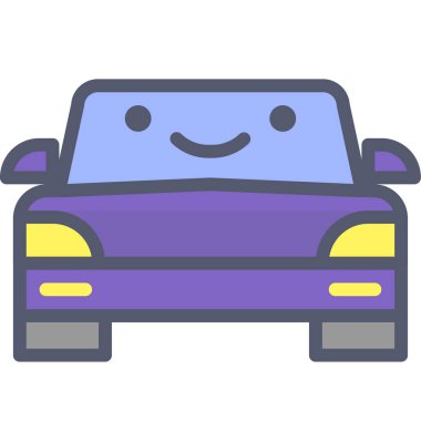 - Araba. Web simgesi basit illüstrasyon