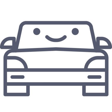 - Araba. Web simgesi basit illüstrasyon