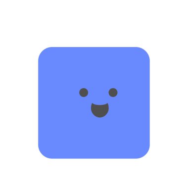 Gülümseme vektör çizimi ile sevimli yüz ifadeleri