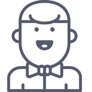 öğrenci web simgesi basit illüstrasyon