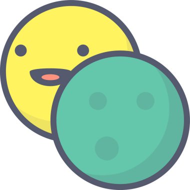 Güneş simgesi, vektör illüstrasyonu beyaz arkaplanda izole edildi