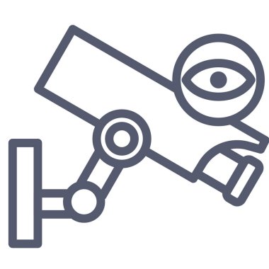 kamera web simgesi, basit vektör illüstrasyonu 