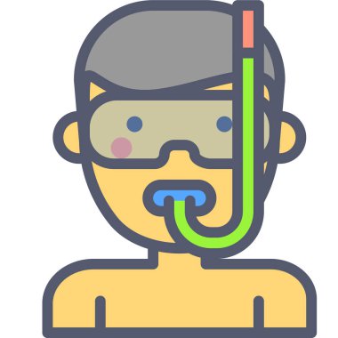 Adamım. Web simgesi basit illüstrasyon