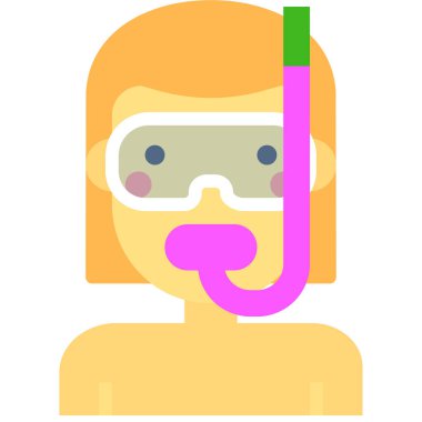 avatar. Web simgesi basit illüstrasyon