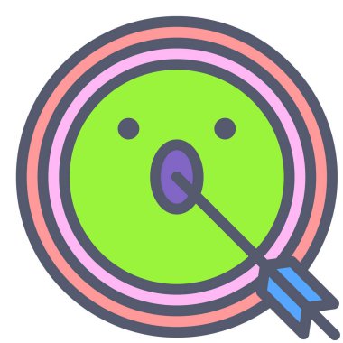 hedef simge, vektör illüstrasyonu