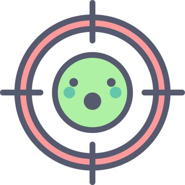 hedef simge, vektör illüstrasyonu