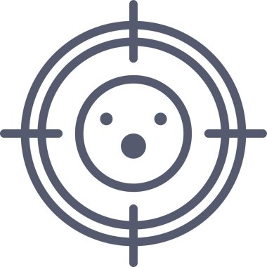 hedef simge, vektör illüstrasyonu